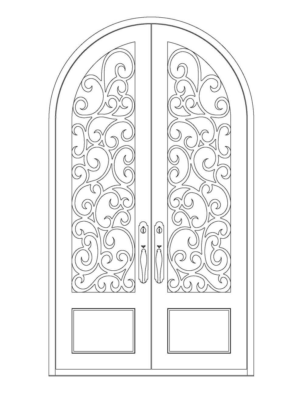 Wrought Iron Doors