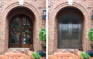 Custom Iron Glass Doors