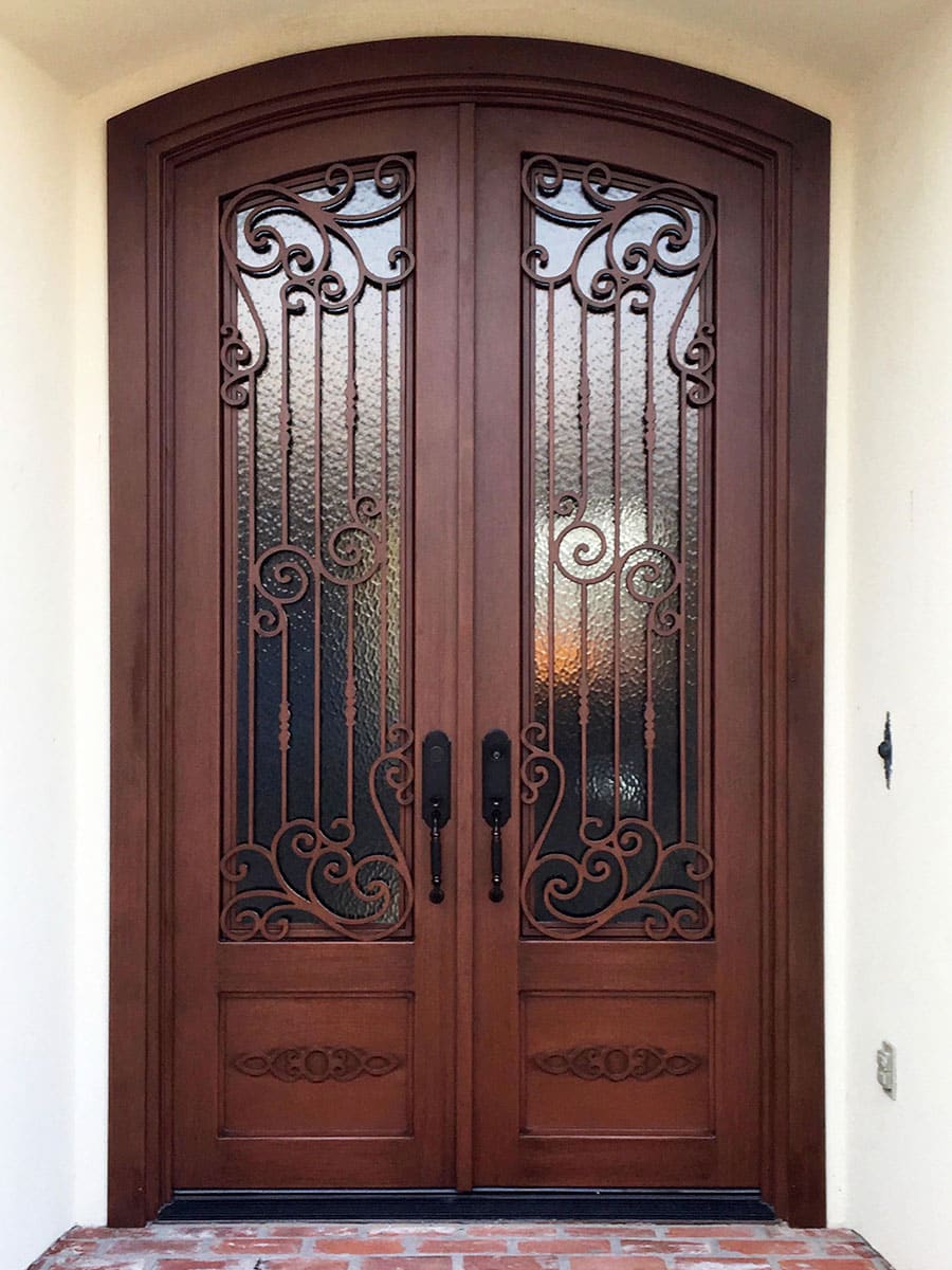 wrought iron doors